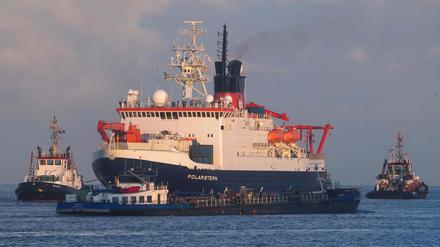 Die "Polarstern" lief am Montag in den Hafen von Bremerhaven ein.