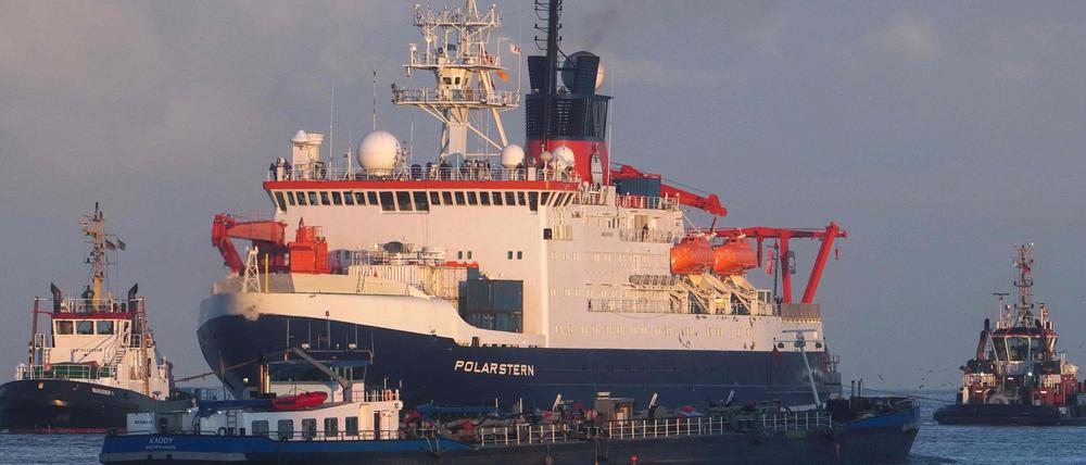 Die "Polarstern" lief am Montag in den Hafen von Bremerhaven ein.