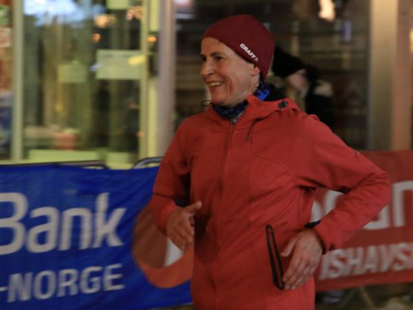 Ilka Goetz vom Potsdsamer Laufclub lief den Polar Night Halbmarathon bereits zum dritten Mal.