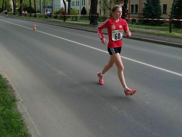 Sie geht und geht und geht. Saskia Feige legt im Wettkampf und Training viele Kilometer zurück.