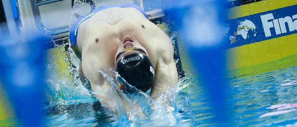 Aushängeschild. Christian Diener vertritt Potsdam bei der Schwimm-Weltmeisterschaft in Südkorea. 