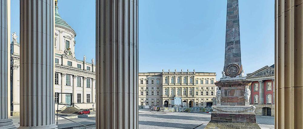 Das 1772 entstandene Palais Barberini wurde 1945 zerstört. Derzeit wird es originalgetreu rekonstruiert.