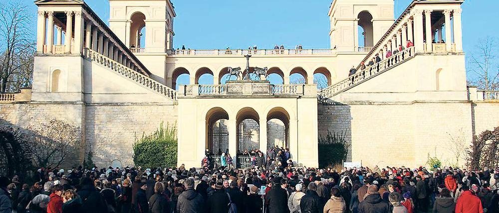 Auch am 1. Januar 2017 läft der Förderverein Pfingstberg zum traditionellen Neujahrskonzert am Belvedere.