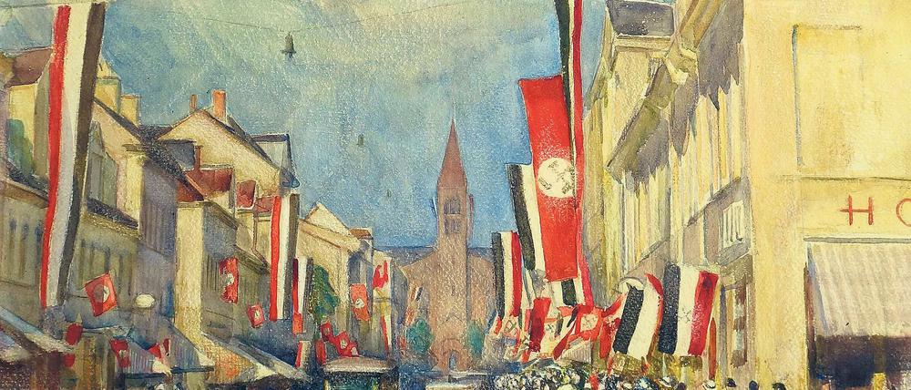 Alltag 1934. Otto Heinrich malte Potsdam auch zur Nazizeit.