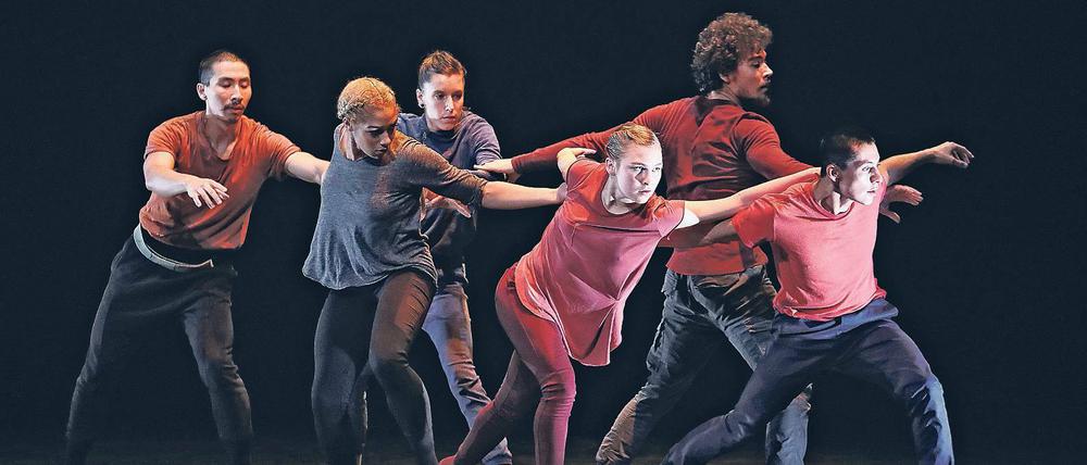 Dynamik und Energie. Die kanadische Rubberdance Group ließ in ihrem Jubiläumsstück „Vic’s Mix“ bei den Tanztagen im Hans Otto Theater auch Geschlechterrollen tanzen.
