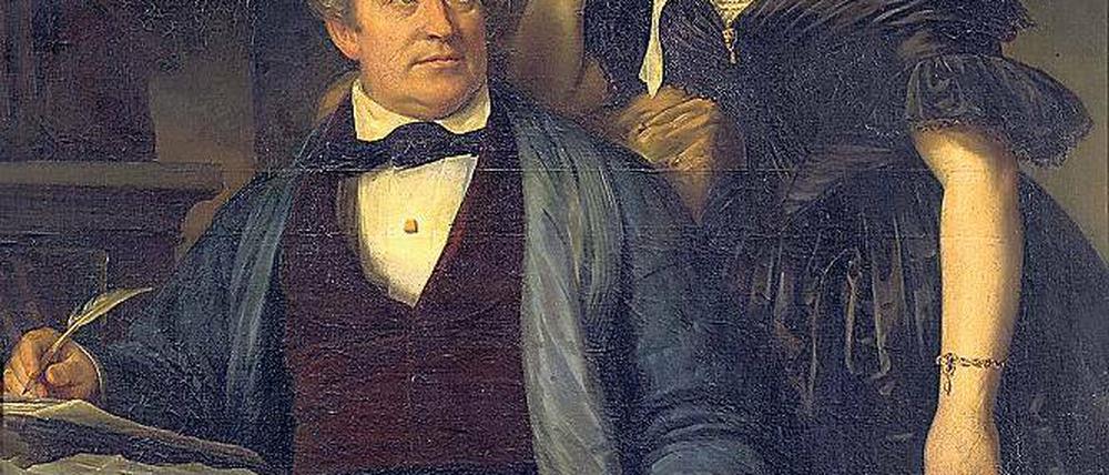 Die einstigen Hausherren. Friedrich Carl Klentz mit seiner Ehefrau Friederike und Hermann C. Starck.