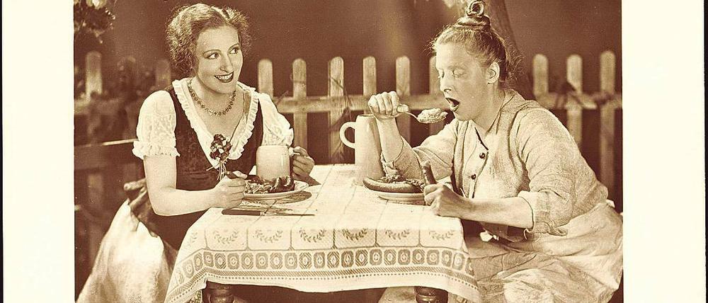 Doppel. Schauspielerin Henny Porten spielte im Film „Kohlhiesels Töchter“ 1920 beide Schwestern.