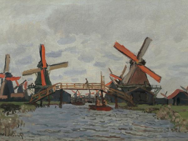 Monet, Windmühlen bei Zaandam, 1871, Van Gogh Museum Amsterdam