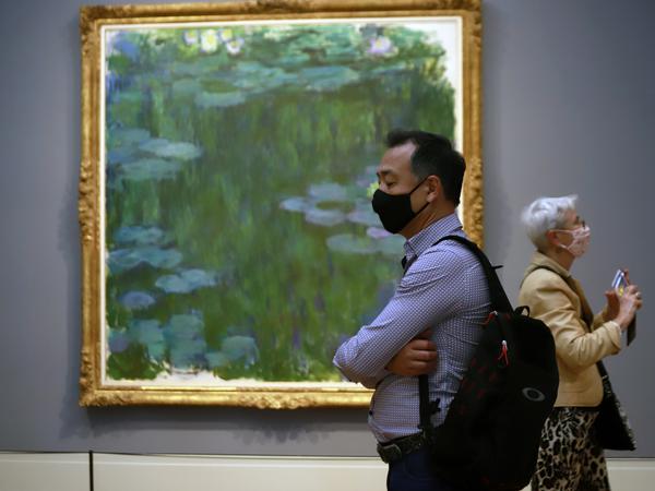 Ein Seerosen-Gemälde von Monet. 