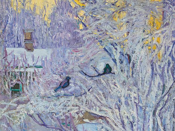 Die Schau "Impressionismus in Russland" im Museum Barberini ist auch an den Feiertagen geöffnet. Hier Olga Rosanowa "Winter" (1907/08).
