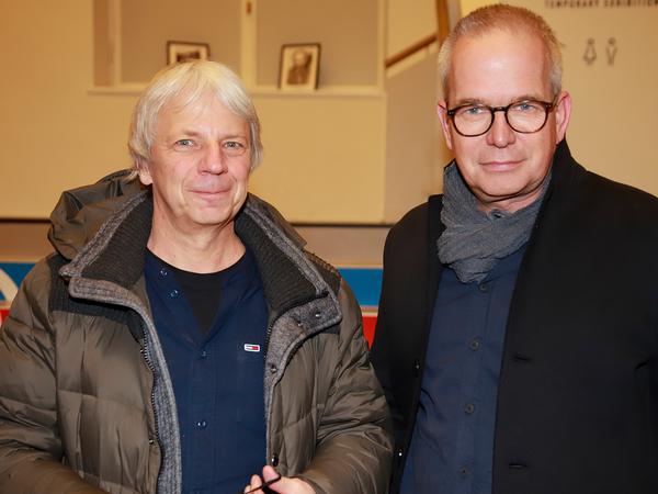 Peter Hartwig (r.) neben "Gundermann"-Regisseur Andreas Dresen.
