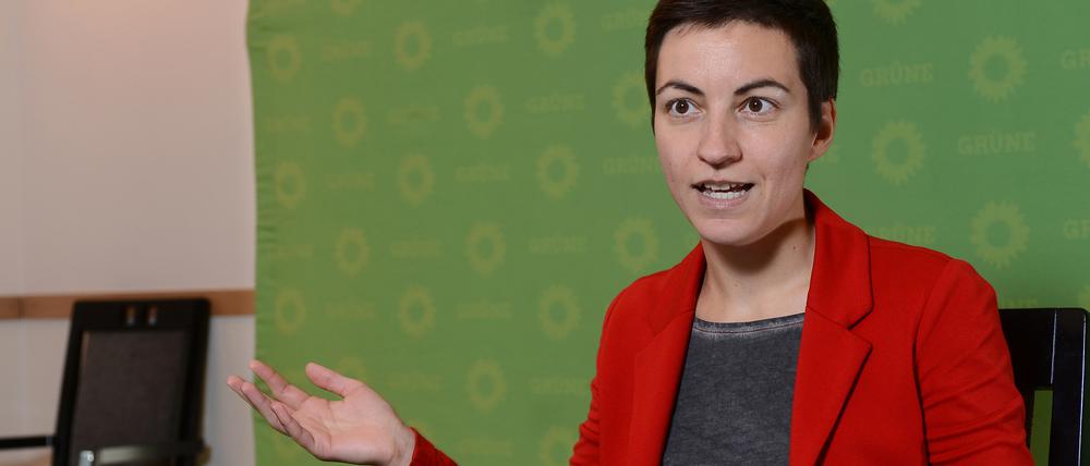 Franziska Maria „Ska“ Keller (Grüne) ist Spitzenkandidatin der Grünen für die Europawahl.