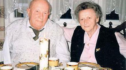 Seit 65 Jahren verheiratet. Walter und Lotti Eberhardt aus Caputh.