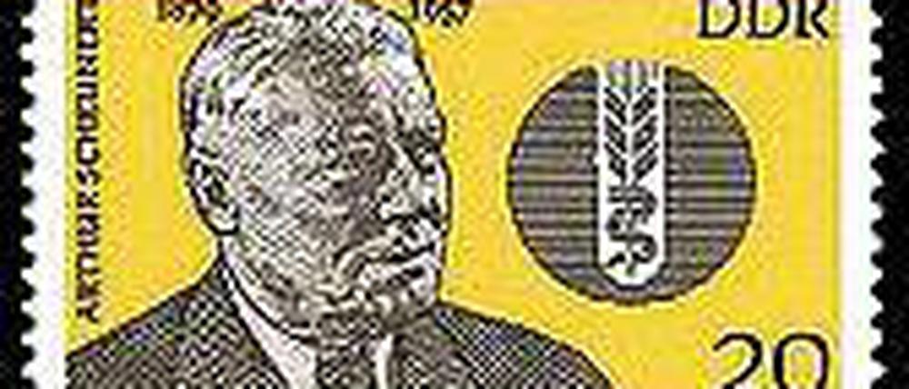 In der DDR hoch geachtet: Arthur Scheunert auf einer Briefmarke.