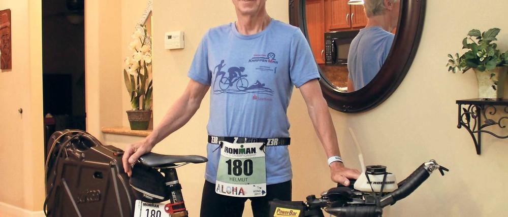 Vor dem Wettkampf. Der Kleinmachnower Helmut Schicketanz will beim Ironman auf Hawaii unter die ersten fünf in seiner Altersklasse kommen. Vorbereitet hat er sich in den vergangenen Monaten beim Triathlon Potsdam e.V.