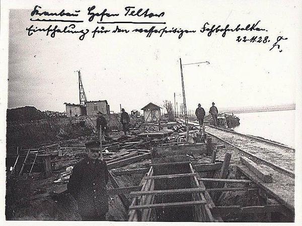 Wirtschaftliche Blüte: Teltow baute 1928 seinen Hafen aus. 