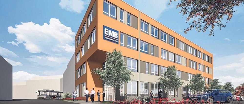 Ende 2020 sollen die EMB-Mitarbeiter in die neue Zentrale in Michendorf ziehen. 