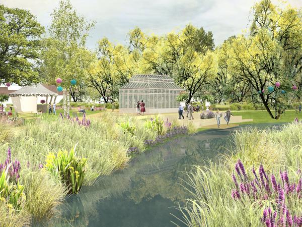 Die Landesgartenschau 2022 in Beelitz soll alle Sinne ansprechen. In Pavillons sollen Köstlichkeiten angeboten werden. 