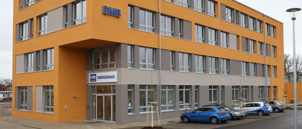 Der neue Firmensitz der "Energie Mark Brandenburg" (EMB) in Michendorf.
