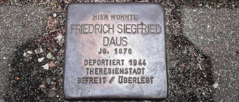 Friedrich Siegfried Daus wurde im Alter von 68 Jahren nach Theresienstadt deportiert.