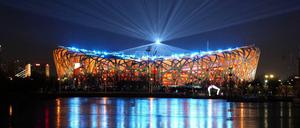 Das National Stadion von Peking wird am Freitag Schauplatz der Eröffnungsfeier sein.