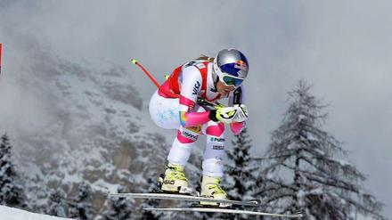 Historisch: Lindsey Vonn fährt in Cortina d’Ampezzo ihrem 62. Weltcup-Sieg entgegen.