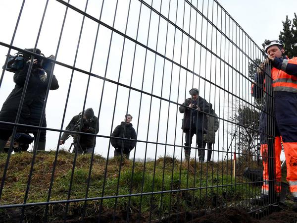 Barriere: Dänemark hat einen festen Zaun an die Grenze zu Deutschland gebaut. 